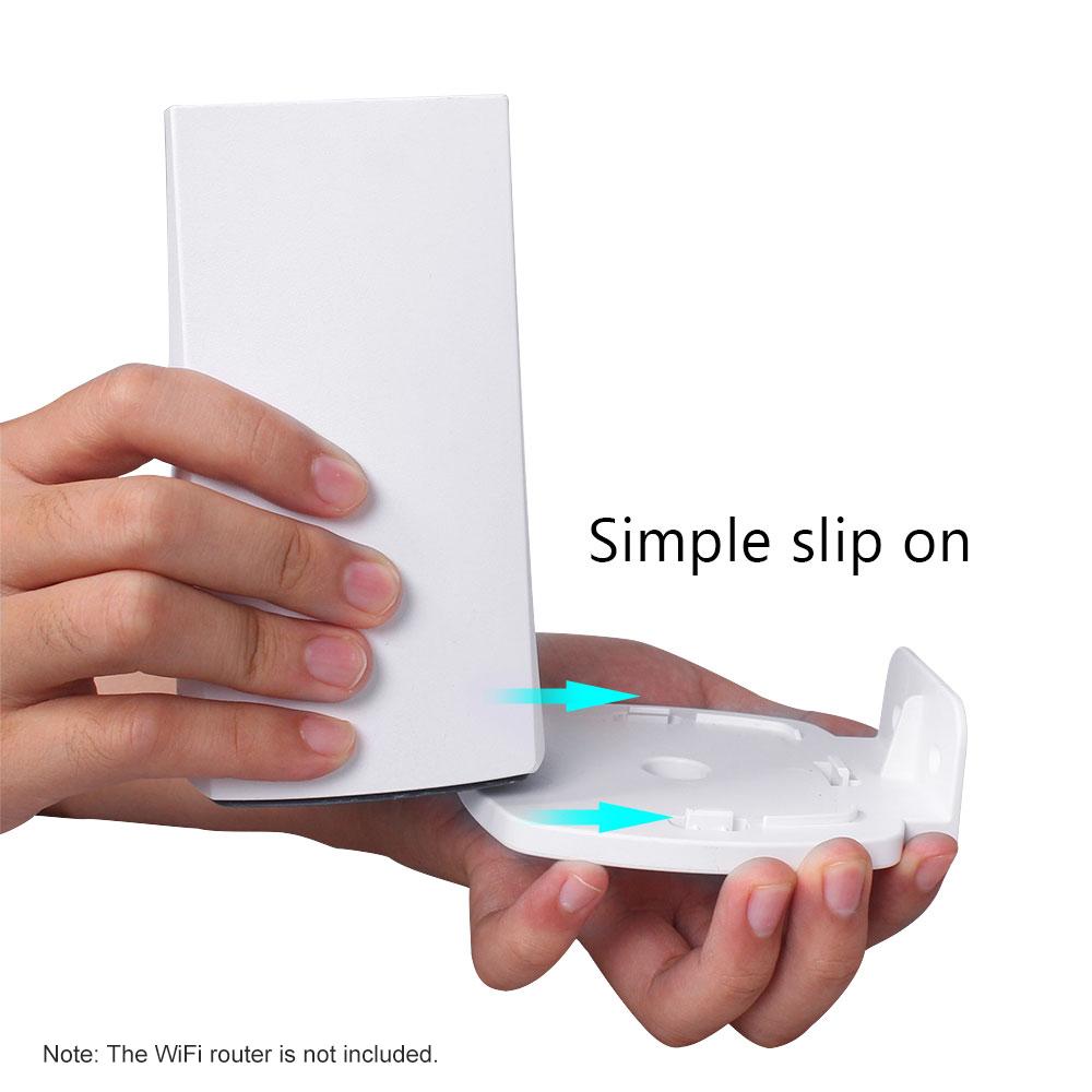 Wall Mount Bracket Holder Stand for Linksys Velop Dual-Band Wi-Fi Router Protective Holder Bracket Stand,White(1 Pack)