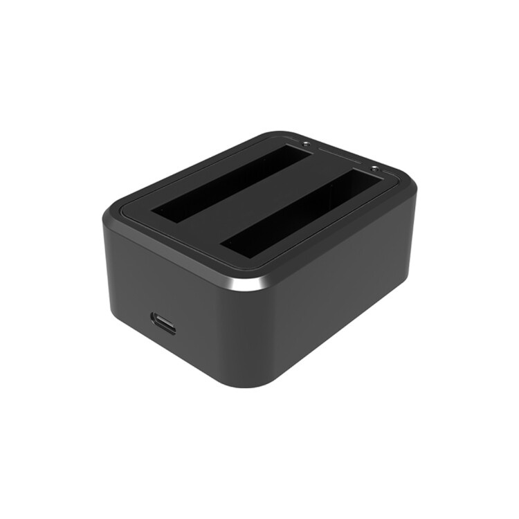For insta360 x3 puluz usb dual batteries charger with indicator light