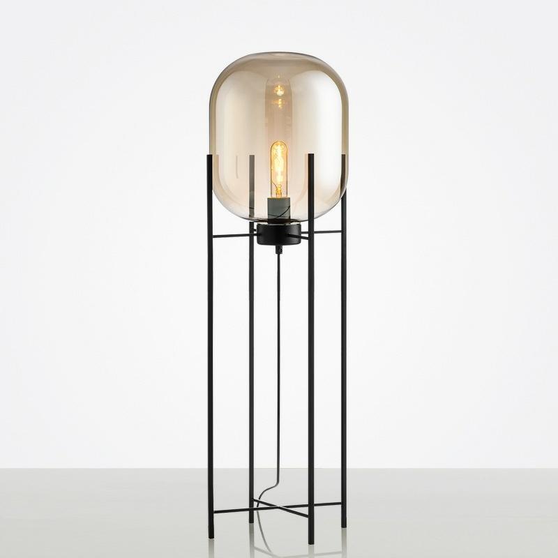 amber floor lamp