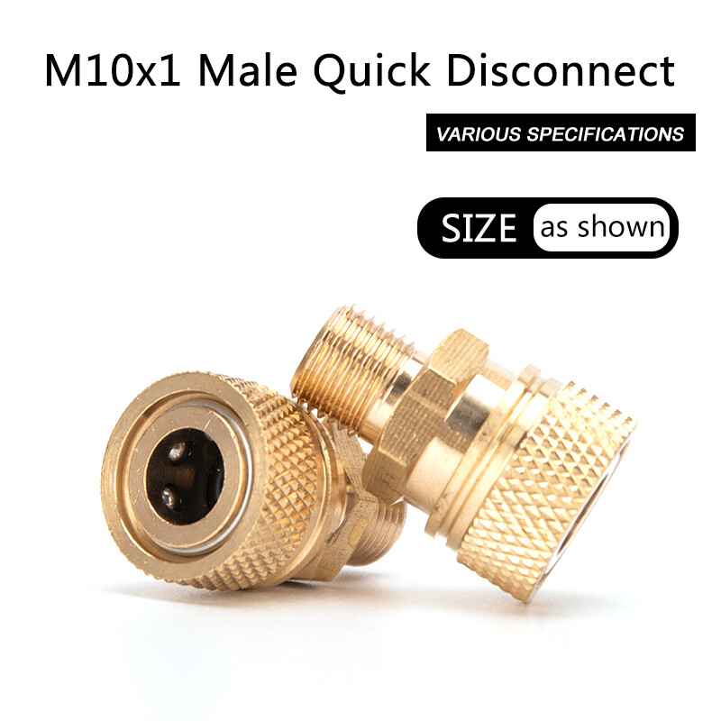 PCP High Pressure M10x1 Thread Quick Coupler Connector Quick Disconnect Copper Air Socket Connection Air Pump PCP Pump