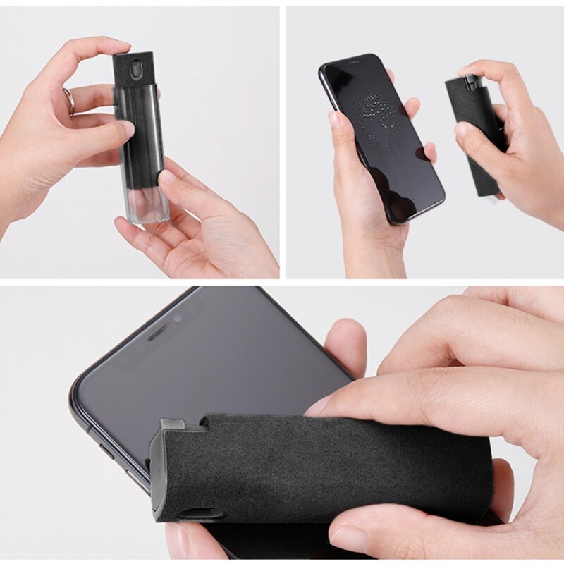 1 Bộ thiết bị làm sạch màn hình PC điện thoại di động thiết bị làm sạch vải vi sợi cho máy tính/Notebook/máy tính bảng/màn hình TV