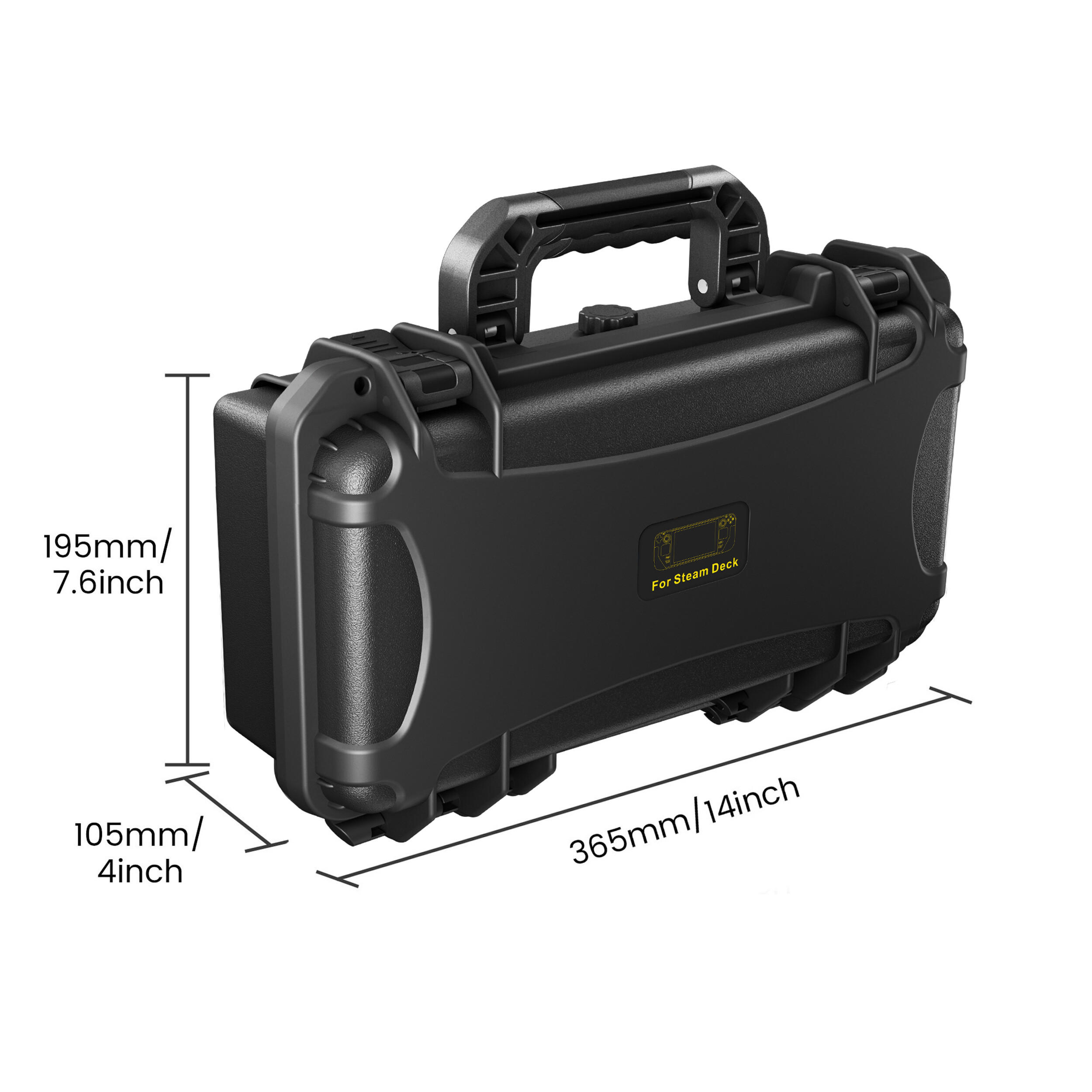 For Steam Deck Game Console Portable Storage Box Sealed Moisture-Proof Case