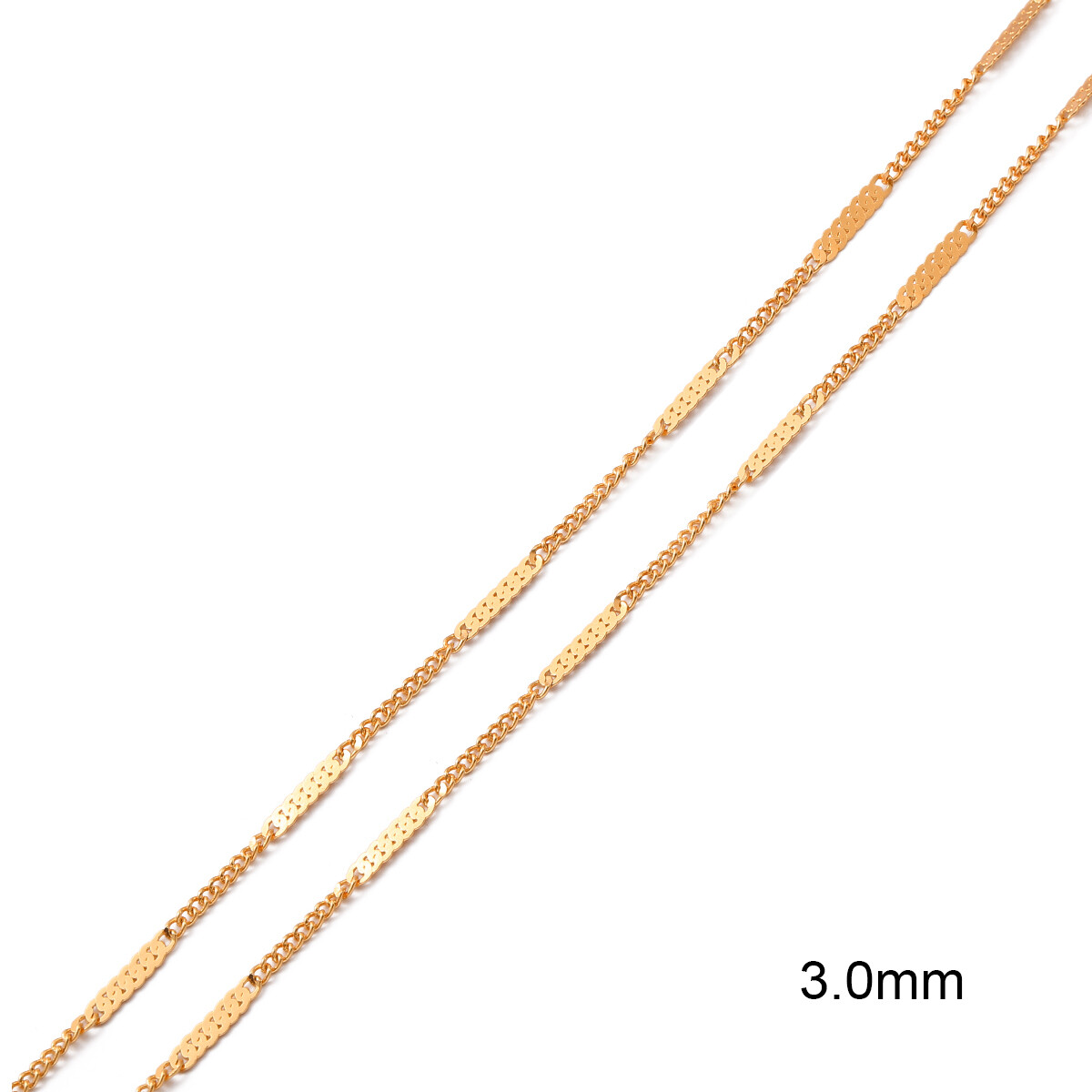 50cm/1m Brass Copper Chain With 18K Gold Plated Link Chain For DIY Necklace Bracelet Jewelry Making Accessories Handmade Supplies