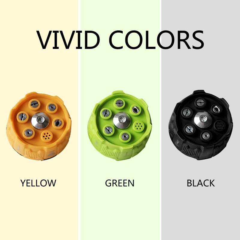 High Pressure Washer Nozzle Multi-function 6-in-1 Adjustable Nozzle 1/4" Quick Plug Male Adapter for Watering Planting