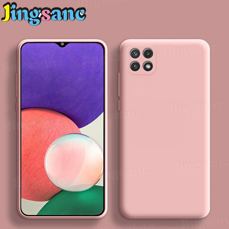 Jingsanc Dành Cho Samsung Galaxy A22 5G, Trường Hợp Điện Thoại Ốp Chống Rơi Bảo Vệ Máy Ảnh Dễ Thương Thời Trang Ốp Lưng Chống Sốc Silicone Lỏng TPU Mềm