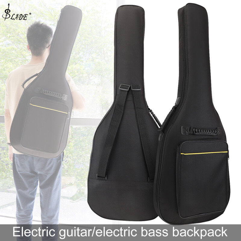 SLADE Electric Guitar Bass Backpack 8mm Sponge Waterproof Oxford Fabric Portable Guitar Bass Gig Bag Malaysia