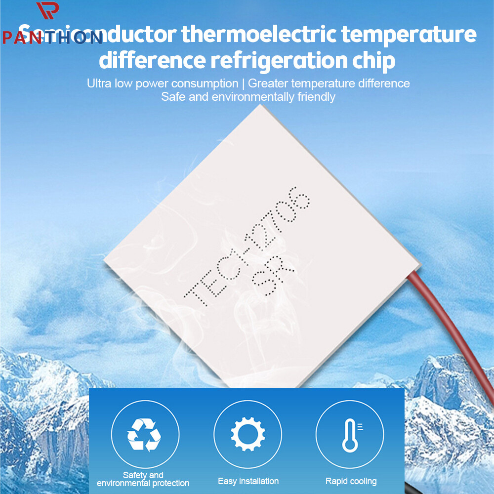 PANTHON 12V 6A 40X40MM Heatsink Thermoelectric Cooler Peltier Plate Module Semiconductor Refrigeration Tablets