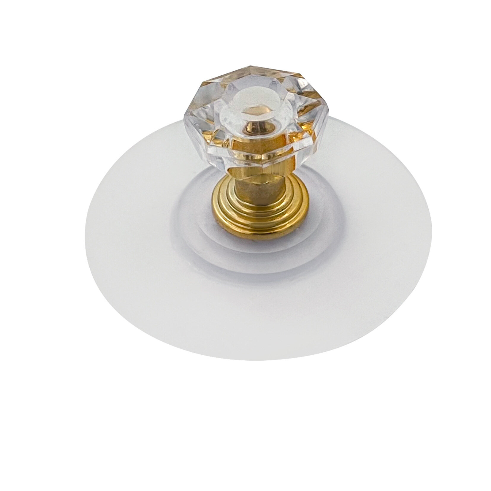 Transparent Crystal Door Knobs Self-adhesive Furniture Cupboard Wardrobe Drawer Handle Furniture Toilet Lid Lifter