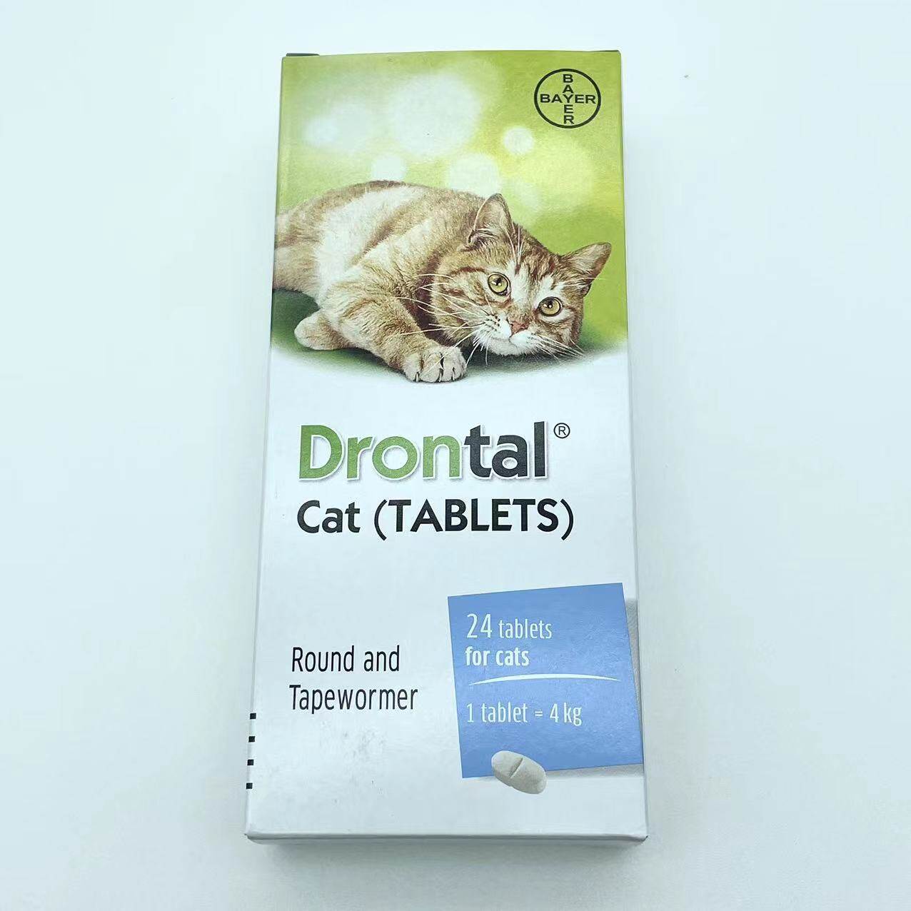Bayer Drontal cộng với 1 viên thuốc tẩy giun ngon cho mèo