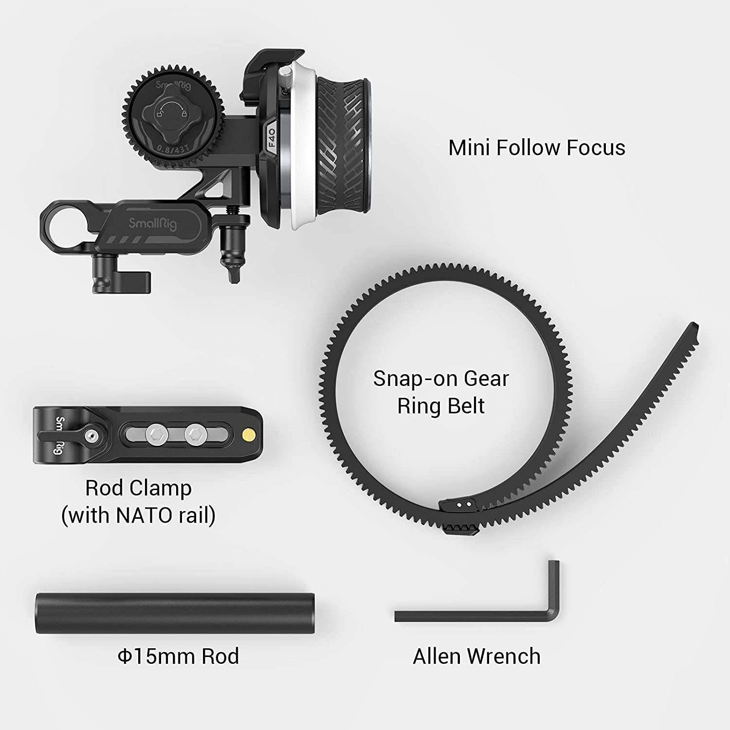 SmallRig 15" Flexible Focus Whip - Universal Speed Crank For Follow Focus (3010, 3850)