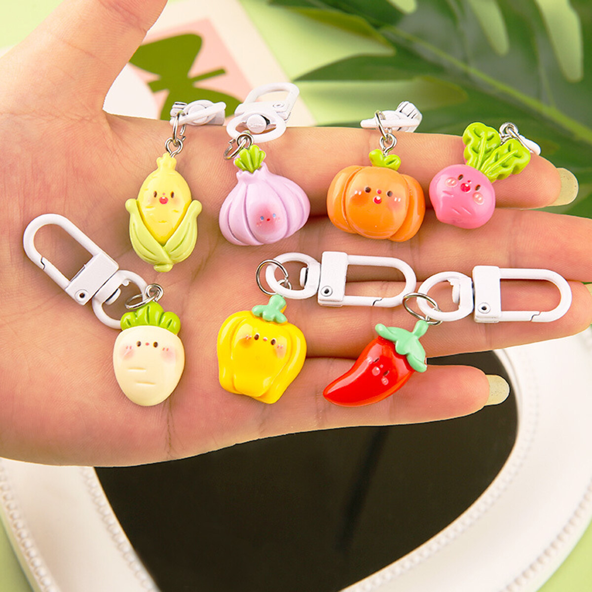 Funny Fruit and Vegetable Shaped Key Chain