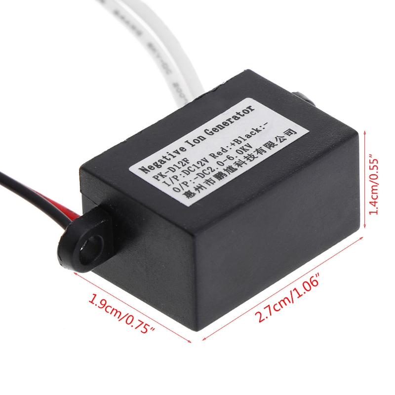 Máy Phát Ion Âm Không Khí Nhỏ Gọn Ionizer Máy Lọc Sạch Hơn Xe Nhà Công Cụ