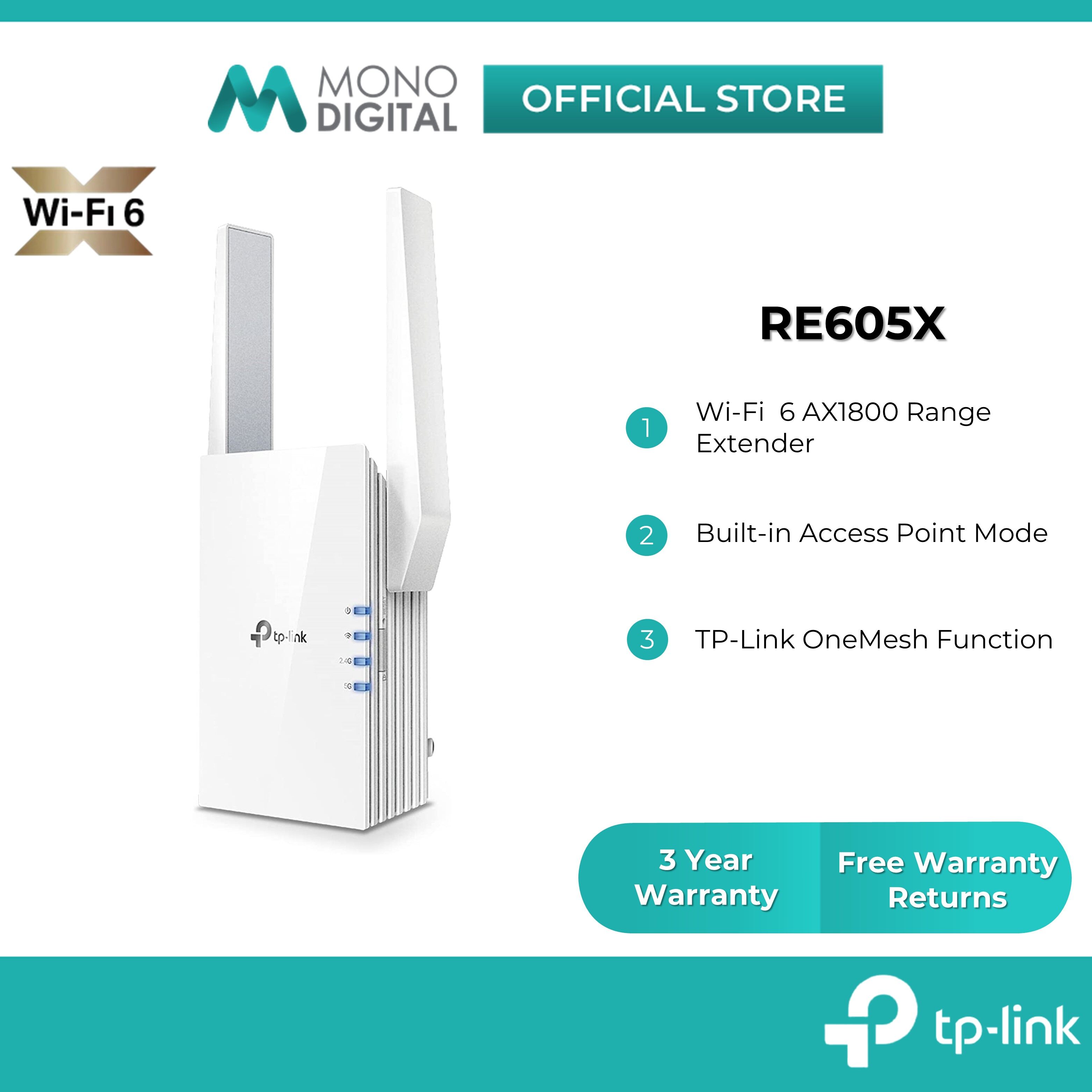 TPLink RE505X / RE605X / RE705X AX1500/AX1800 Onemesh AX WiFi 6 Range