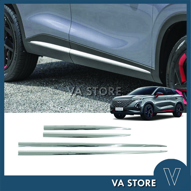 Body Side Trims Compatible With Nissan Rogue 2021 2022 2023 Body Side Door Molding Cover Trims Exterior Car Accessories Stainless Steel 4pcs Silver 630223