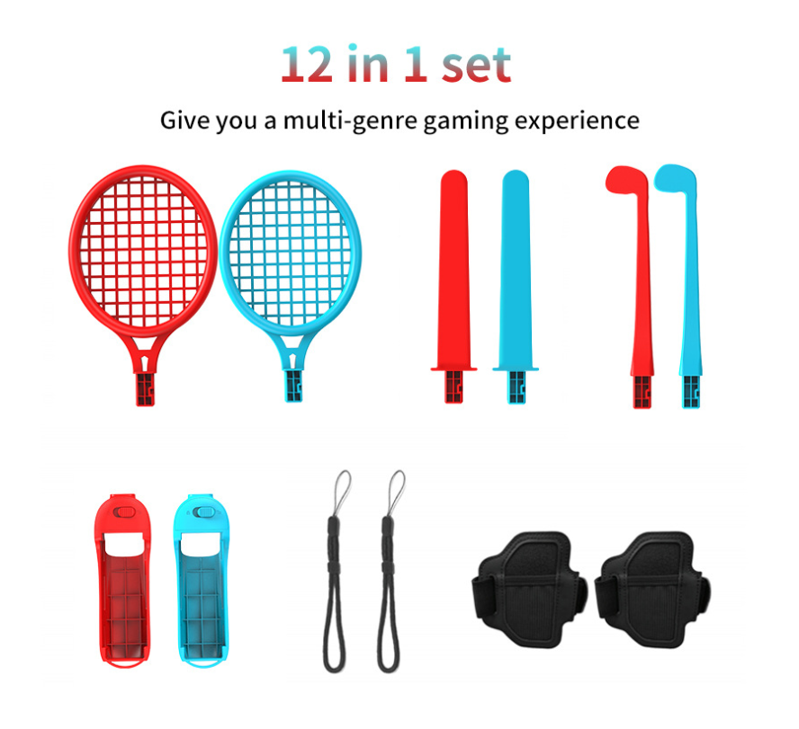 10 in 1 For Nintendo Switch Sports Control Set JoyCon Wristband