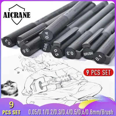 AICRANE waterproof Art Sketch comics Art Marker Pen Pigment Liner Water Based For Drawing Handwriting School office stationery