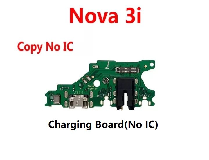 Ban đầu cổng sạc điện thoại Chân dock sạc điện thoại Board Mi-crô Cáp dẻo + bảng chính Bo mạch chủ kết nối cáp dẻo cáp cho Huawei Nova 3i