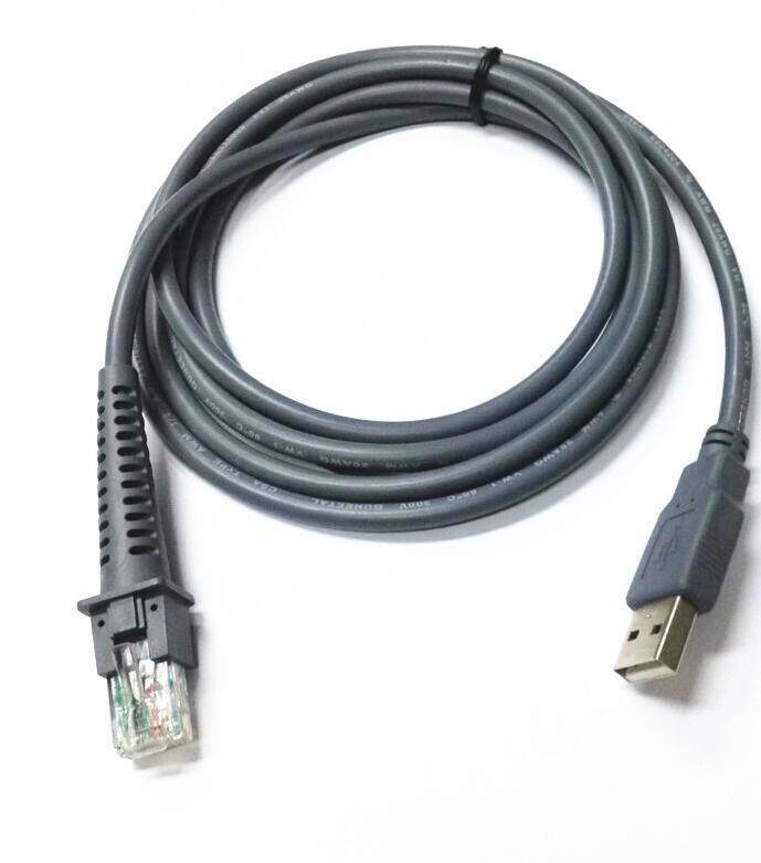 Cáp Đọc Máy Quét Mã Vạch USB A Male To RJ45 7ft 2M Cho Máy Quét Mã Vạch Biểu Tượng Motorola LS4278 LS2208 2208AP Bằng CBA-U01-S07ZAR Thông Thường