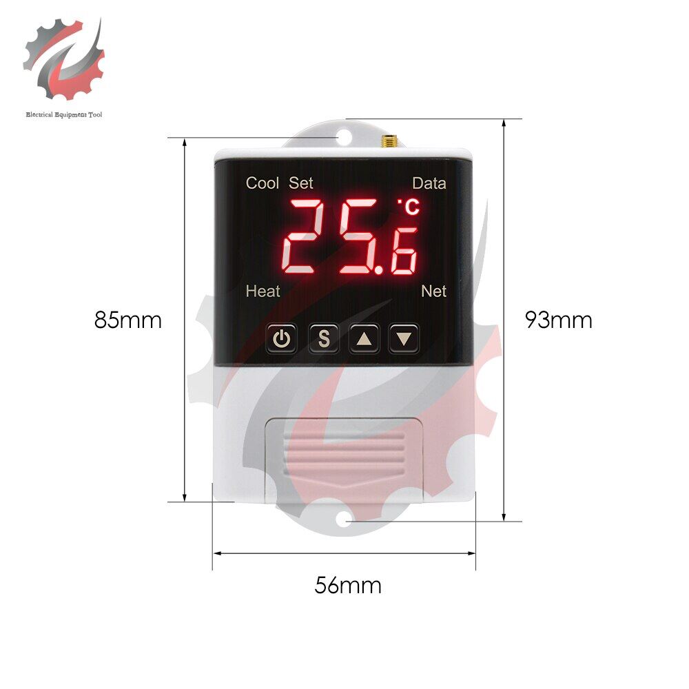 {：“》： DTC1201 2201 AC 110V 220V Thermostat NTC Sensor Digital Display Wifi Temperature Controller Electronic Digital Thermoregulator