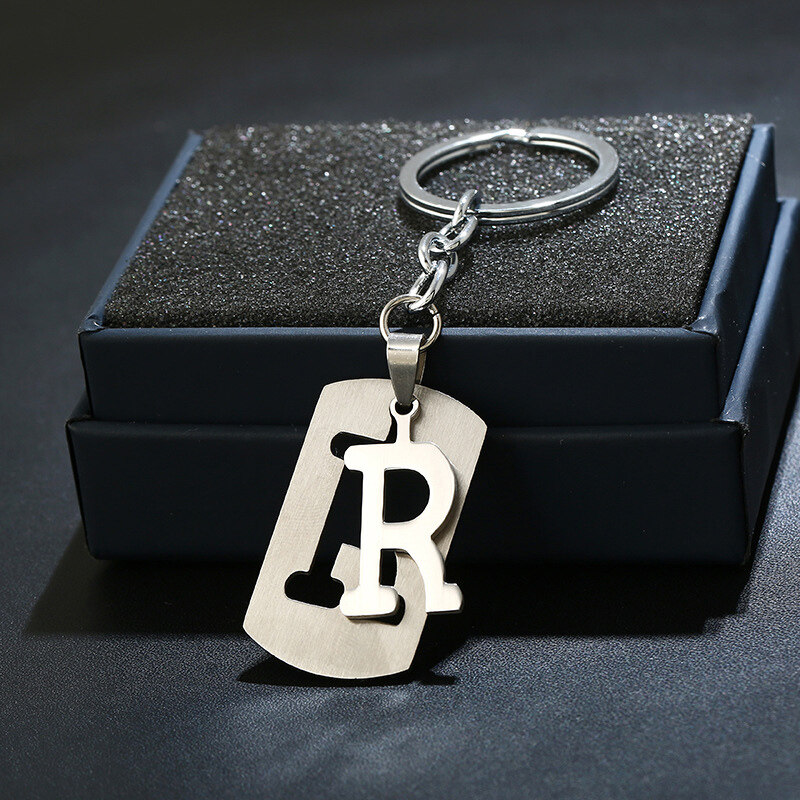 R on sale name keyring