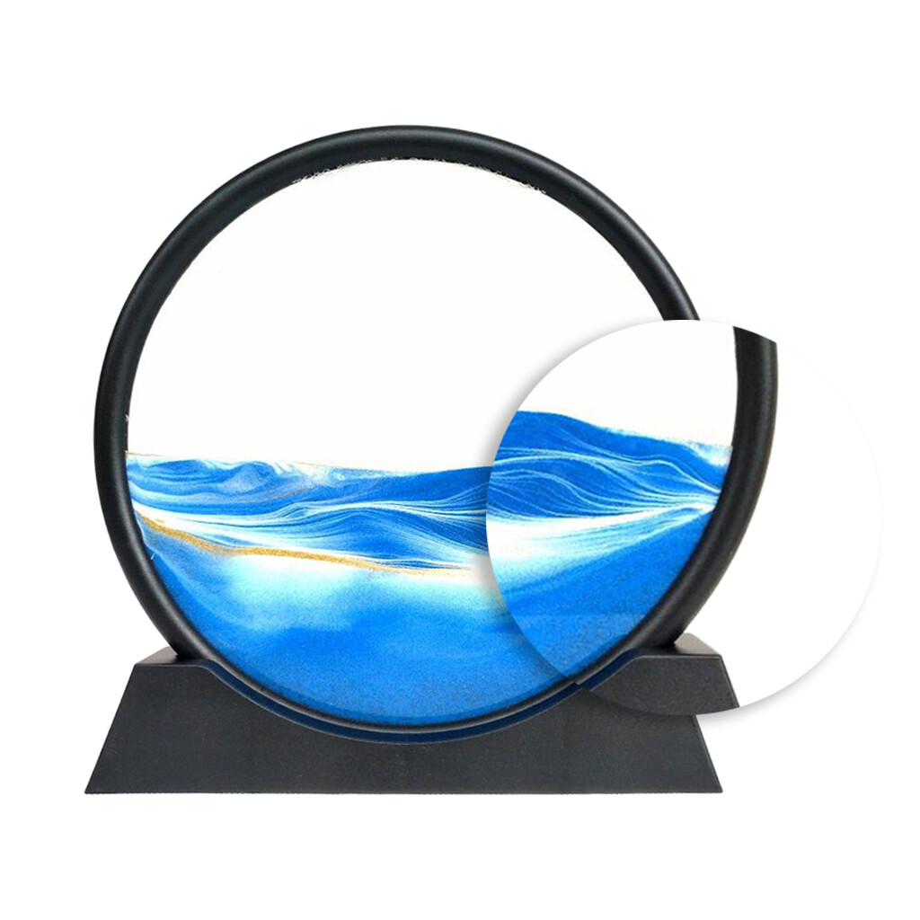 Baoblaze Moving Sands Art Picture 3D Dynamic Deep Sea Sand-scape