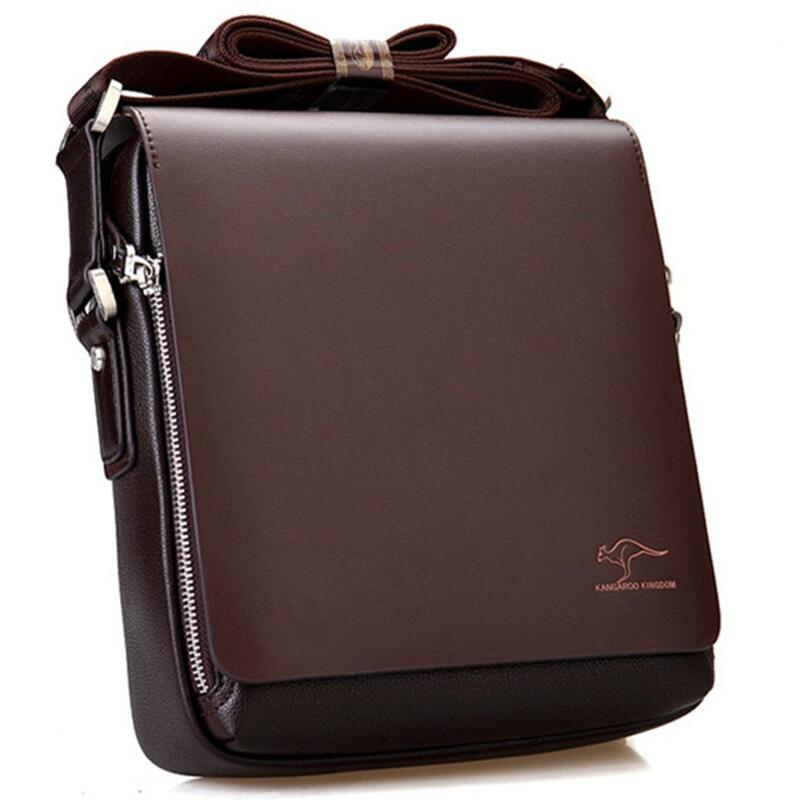 New Men s Messenger Bag Vintage PU Leather Shoulder Bag Handsome Crossbody Handbag Lazada