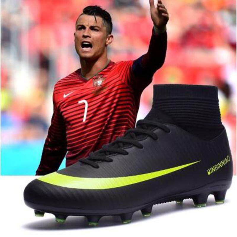(สต็อกพร้อม ) CR-7 อาวุโสรองเท้าฟุตบอลอาชีพรองเท้าฟุตบอลหญ้าเทียม/ธรรมชาติสนามหญ้า 4 สีขนาด: 35-45-รองเท้าผู้ชาย-รองเท้าวิ่ง-รองเท้าผ้าใบชาย-รองเท้ากีฬา-รองเท้าไนกี้