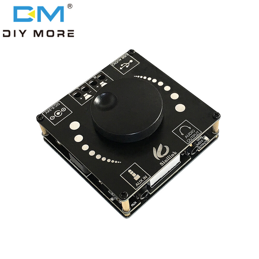 Diymoreap50h hifi bluetooth 5.0 wireless audio tpa3116d2 digital power amplifier stereo board 50wx2 amp amplificador usb aux 3