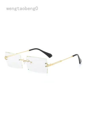 Sunglasses New Sunglasses / Frameless Fashion Edge New Small / Cut Glasses Sunglasses Square