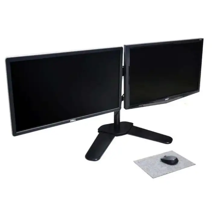 Dual Lcd Led Monitor Table Stand Tabletop Two Arms Desk Mount Dual Lcd Led Monitor Table Stand