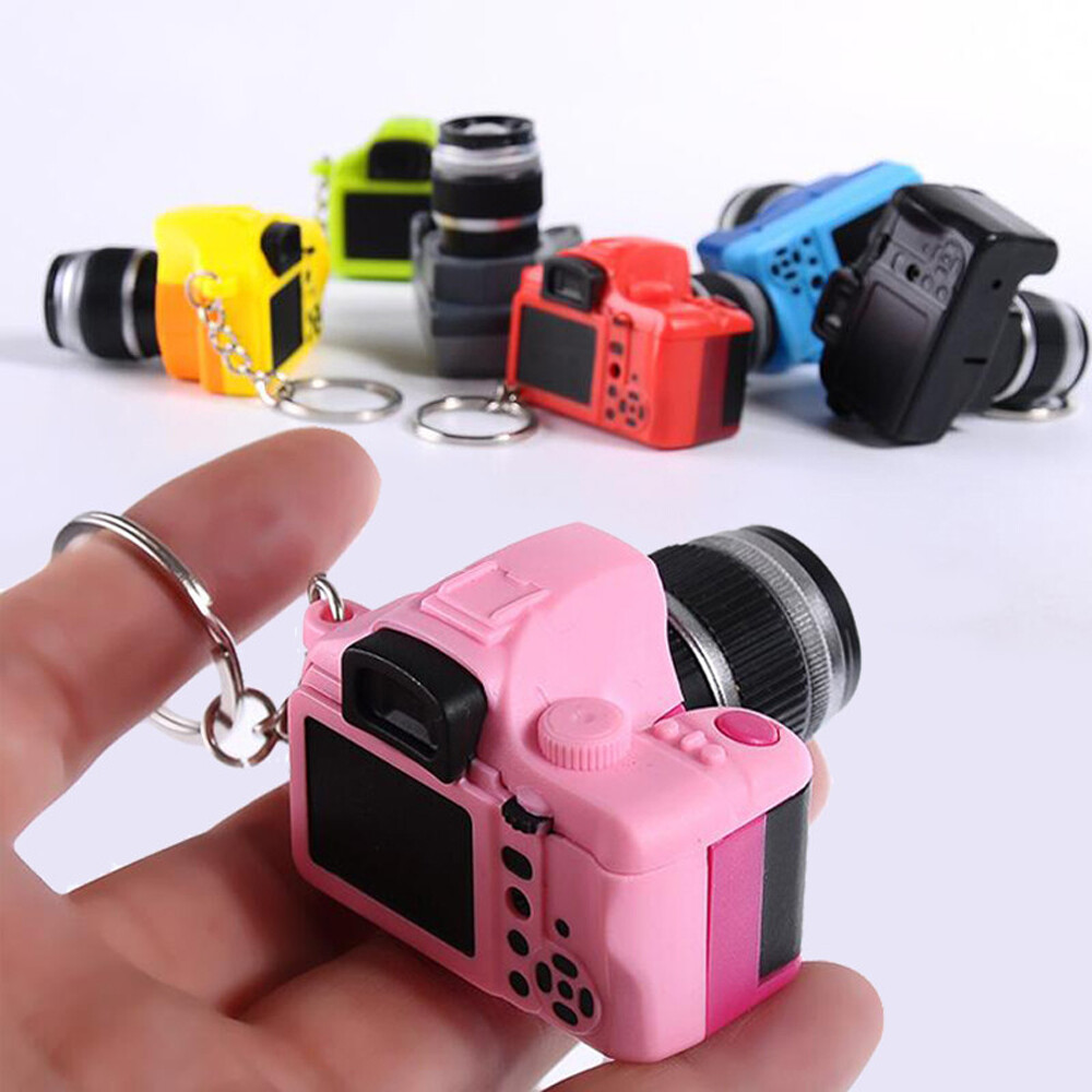 LOUISIS Birthday Gift Doll Accessorie Led Light Mini With sound Creative camera Camera Keychain Keychain Toys Simulation Cameras Flashing Camera
