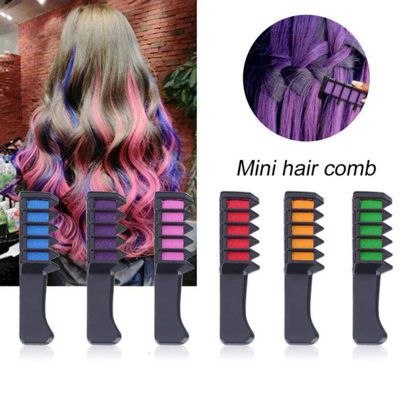 Thời Trang 6 Colors Mini Dùng Một Lần Sử Dụng Cá Nhân Phấn Nhuộm Tóc Màu Comb Dye Kits Tạm Thời Đảng Cosplay Tạo Màu Tóc Ở Tiệm Làm Tóc TSLM2 giá rẻ