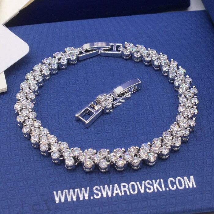 SwarovskiRoman Bracelet Heart Bracelet FASHION Charm Gelang Women LOVE Gift