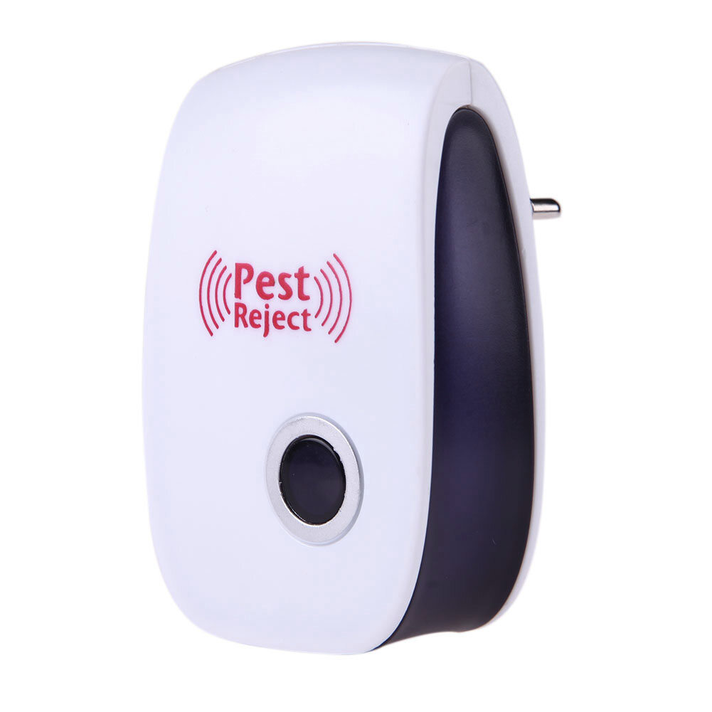 EU Plug Electronic Pest Repeller Ultrasonic Rejector Mosquito Rat Repellent