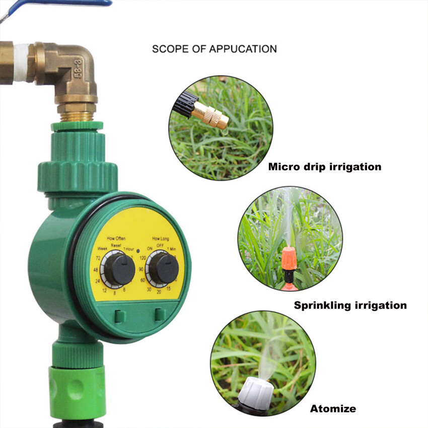 Automatic Irrigation Timer Garden Water Control Device Intelligence Valve Controller LCD Display Electronic Watering Clocker