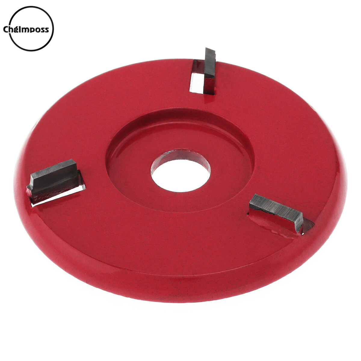 ChgImposs 3 Tooth 90mm 16mm Wood Carving Disc Tool Angle Grinder Accessories Milling Cutter Flat Type Fit for Woodworking / Grinding Plane