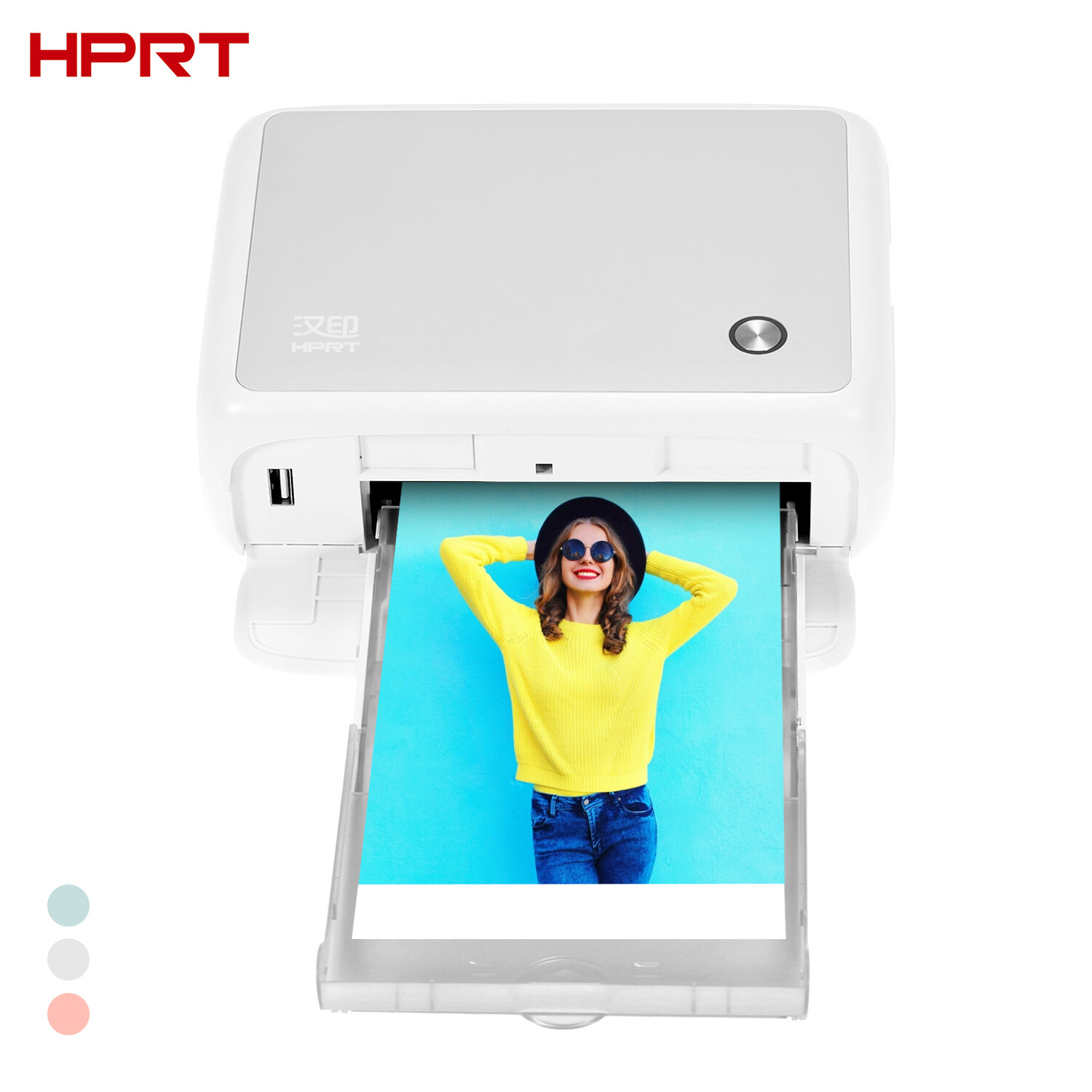 HPRT CP4000Lสีเครื่องพิมพ์ภาพเครื่องพิมพ์พกพาเล็กแบบใช้ภายในบ้านความร้อนระเหิดเครื่องพิมพ์1Pcตลับผงหมึกสี & 54แผ่นรูปถ่ายใช้งานร่วมกับสำหรับวินโดว์แอนดรอยด์ไอโอเส