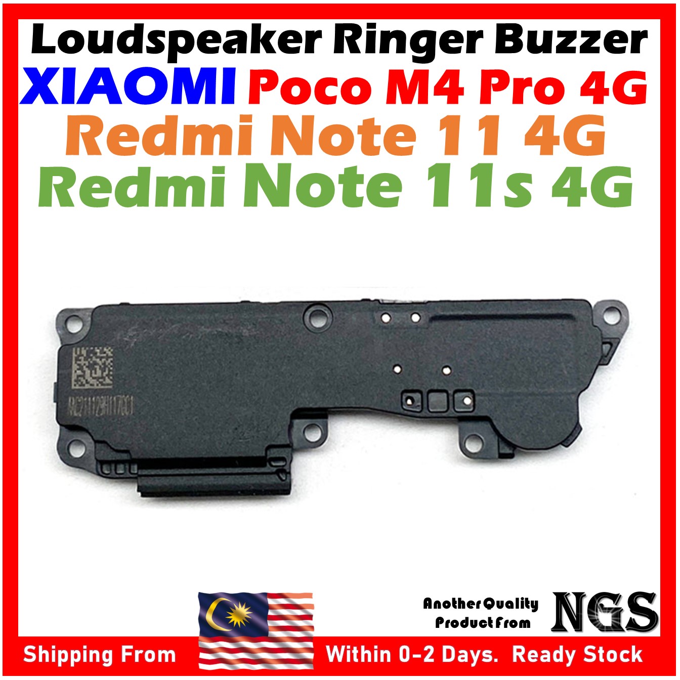 Altoparlante Superiore Per Xiaomi Redmi Note 11 / 11S / 11S NFC 4G – Audio Chiamata