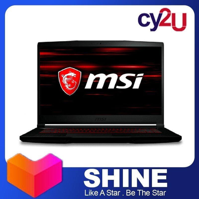 MSI GF63 THIN 9SCXR-604BN 15.6 FHD Gaming Laptop (Intel Core i5-9300H, 4GB RAM, 256GB SSD, NVD GTX1650 Max-Q, Win10) + MSI Backpack Malaysia