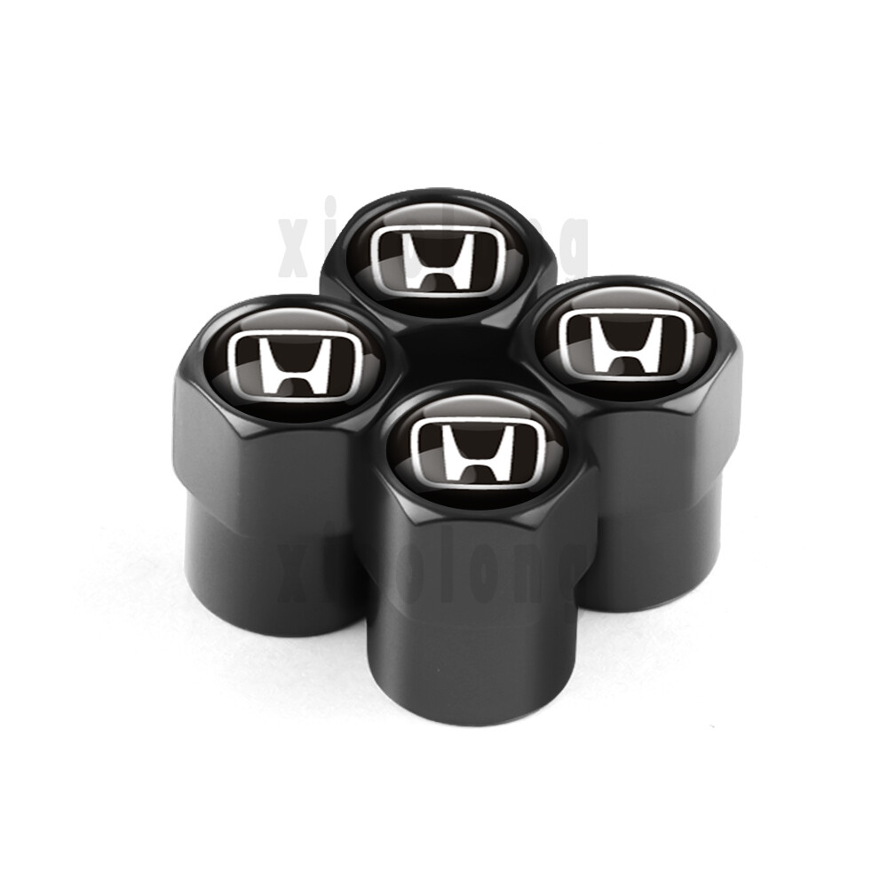 4pcs For honda car tire valve cap cover Anti-theft Leak-proof tyre valve cap Car Accessories Mugen INSPIRE XR-V CR-V CR-Z Pilot Type R VTEC DOHC Vezel CITY CIVIC