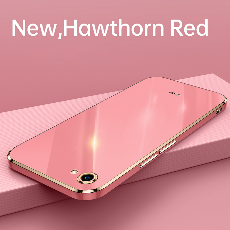 YBD Plating phone Case For OPPO A83 casing,Precise Camera Protection cases Luxury Straight Edge Cover