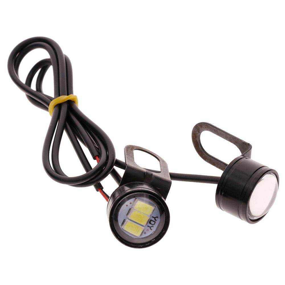 JaneDream 2Pcs LED Motorcycle Handlebar Spotlight Headlight Driving Light Fog Lamp White