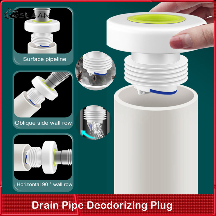 Ống Thoát Nước khử mùi cắm chậu rửa cống ống cắm Nhà Bếp Máy giặt phòng tắm chống côn trùng Đầu nối ống chống mùi cống nắp ống nước cắm