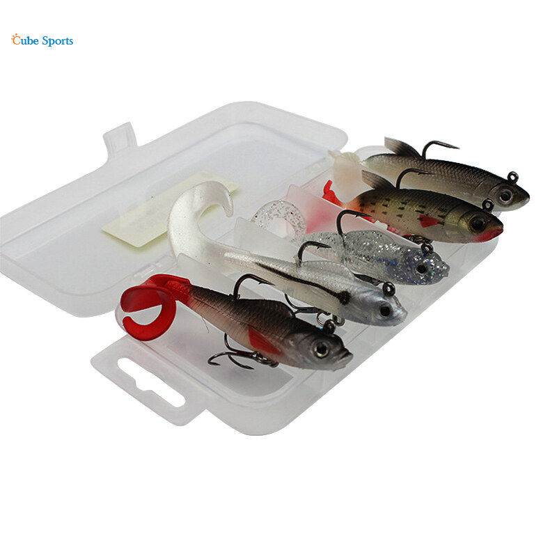 Fishing plug lures set อุปกรณ์ตกปลาฮาร์ดเหยื่อพร้อมตะขอแหลมสำหรับ Cube
