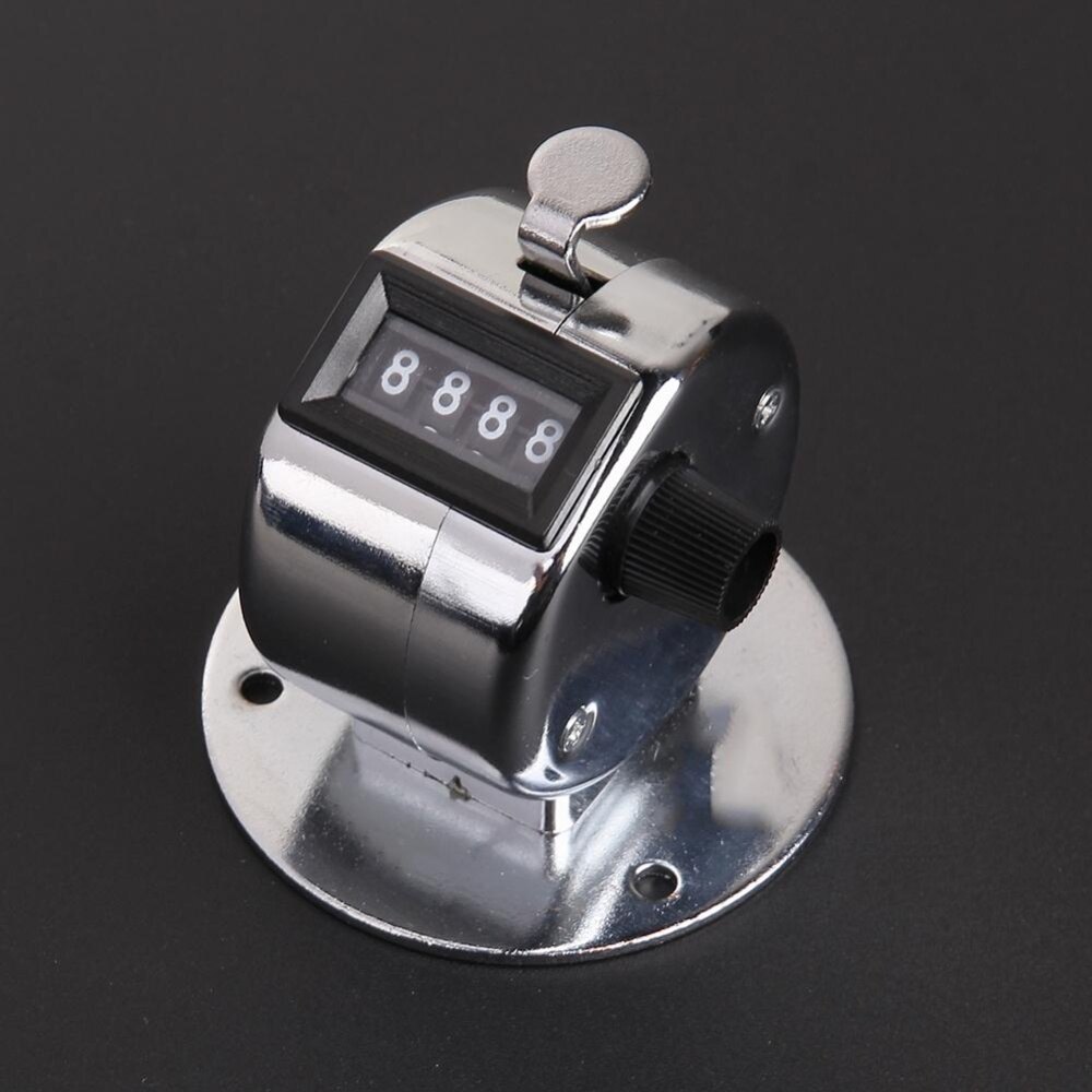 Digital Hand Tally Counter 4 Digit Number Manual Counting Golf Clicker