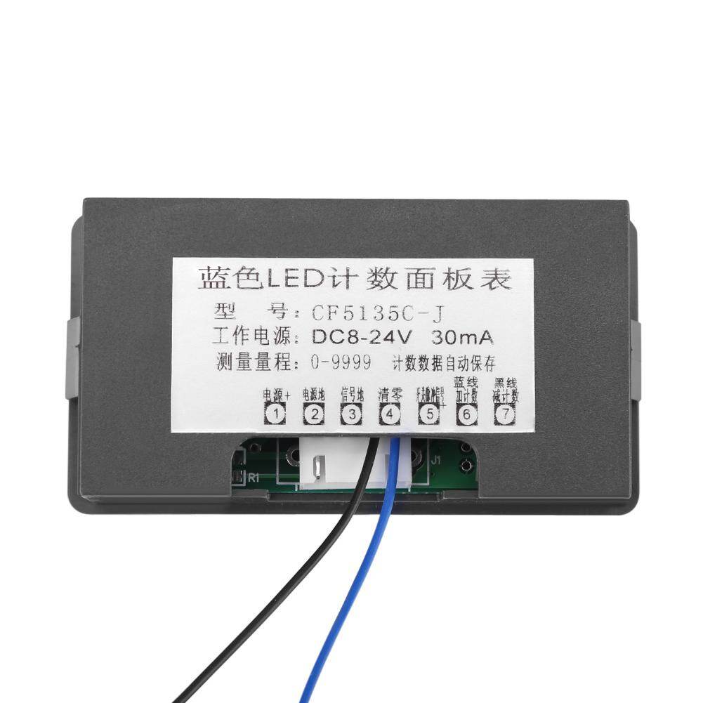 DC LED Digital Display 4 digital counter Digit 0-9999 Up/Down Plus/Minus Panel Counter Meter with Cable