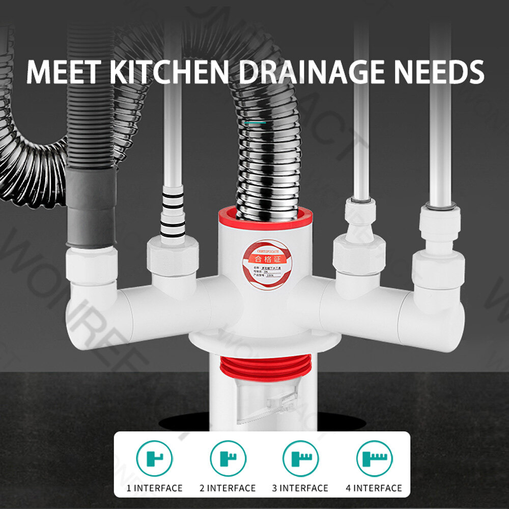 Hệ Thống Thoát Nước Tee Nhà Bếp Khử Mùi Ống Thoát Nước Máy Rửa Chén Máy Lọc Nước Phần