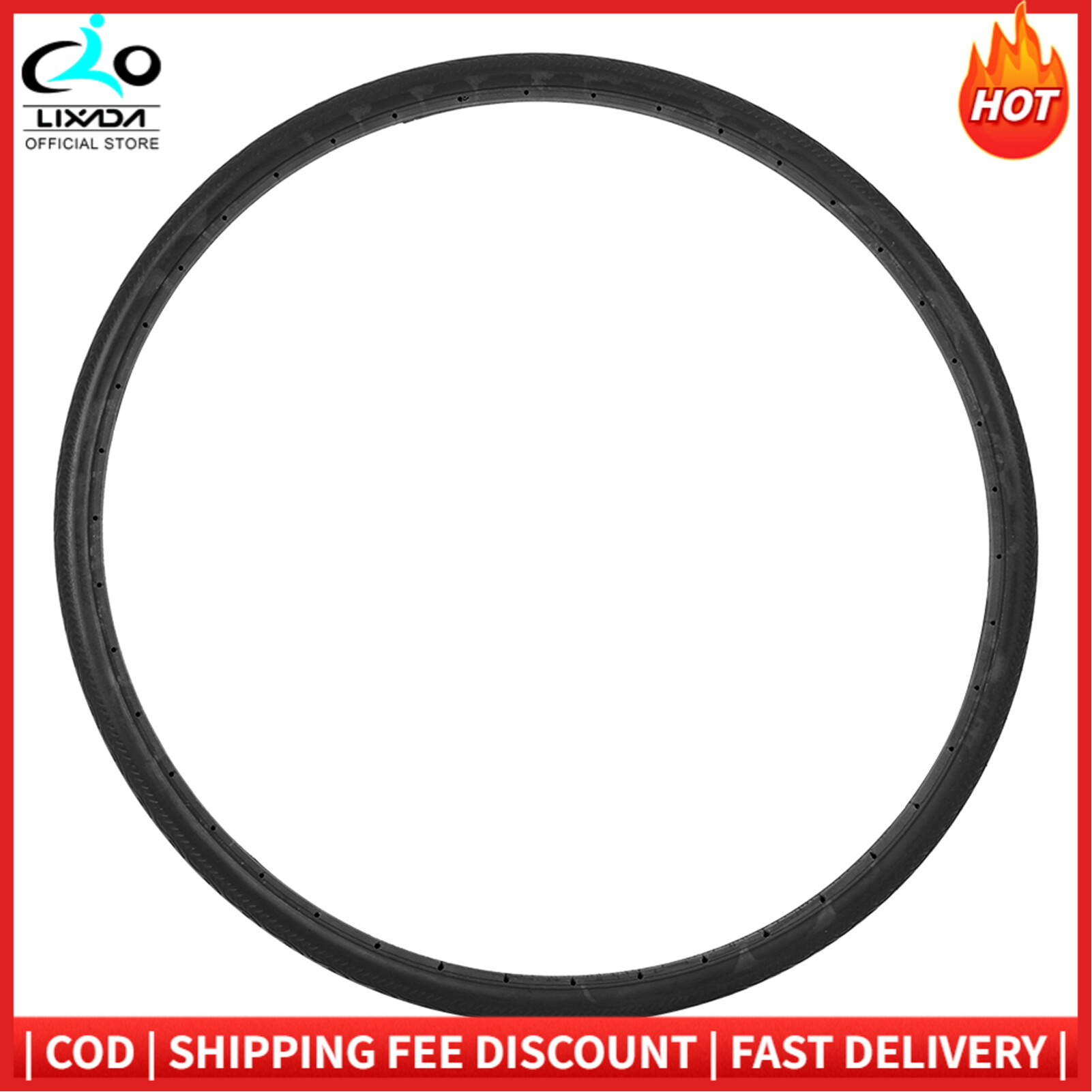 Lốp Xe Đạp Màu Trơn, Lốp Không Săm Xe Đạp Đường Trường 700x23C