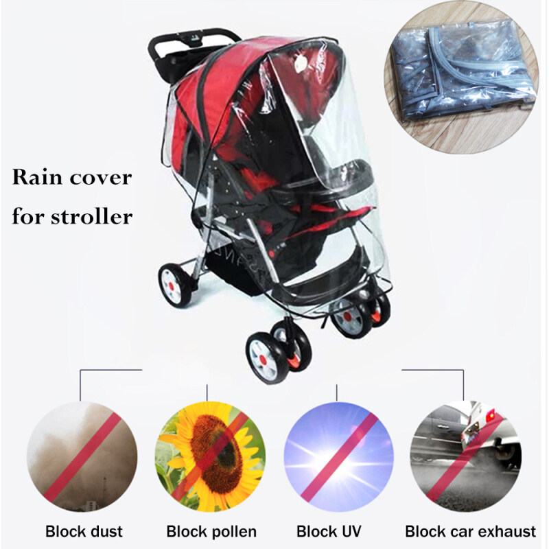 1* Fashion Umbrella Wind Shield Universal Pushchair Wind Shield Pram Raincoat Stroller Rain Cover Baby Accessories Singapore