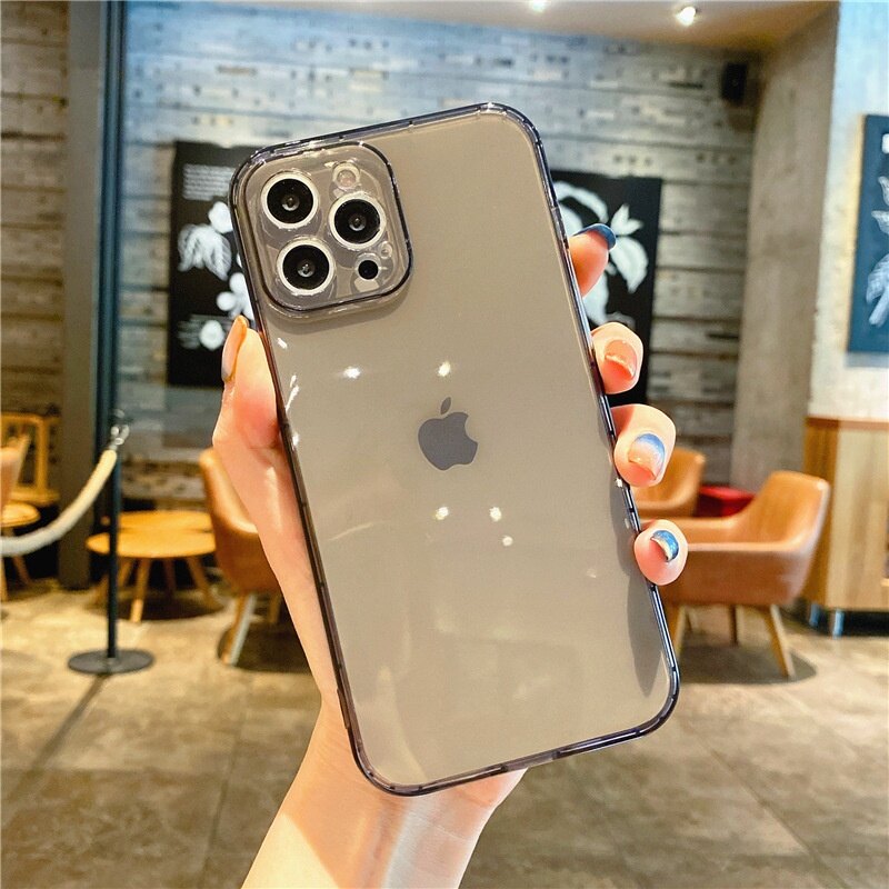 Clear Case for IPhone 13 Mini 13 Pro Max TPU Silicon Fitted Bumper Soft Case for IPhone 12 Mini 12 Pro Max 11 Pro Max XS MAX XR 6 7 8 Plus Clear Back Cover Cases